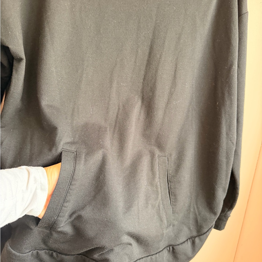 Michael Kors Black Half-Zip Jacket SzM - Picture 5 of 5
